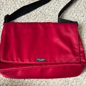 Vintage Kate Spade Red Messenger Bag